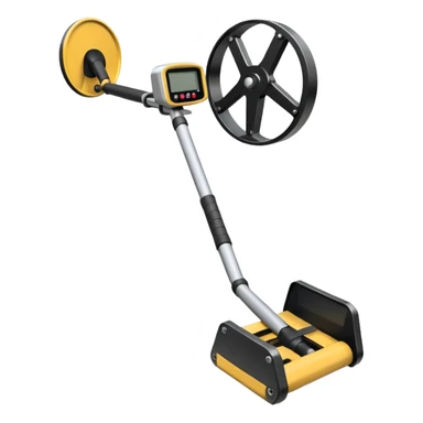 Realistic metal detector like a minelab sticker