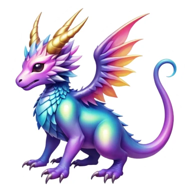 Epic divine legendary complex detailed iridescent gradients aesthetic-Fakémon-creature-scenery sticker