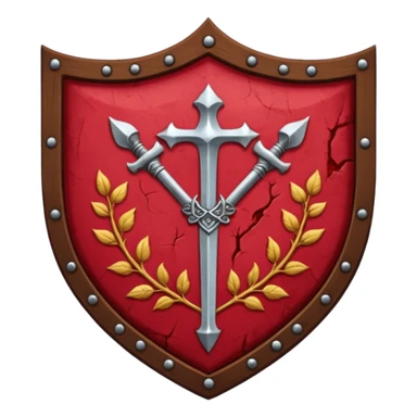 brasão medieval rosa de sangue vermelha sticker