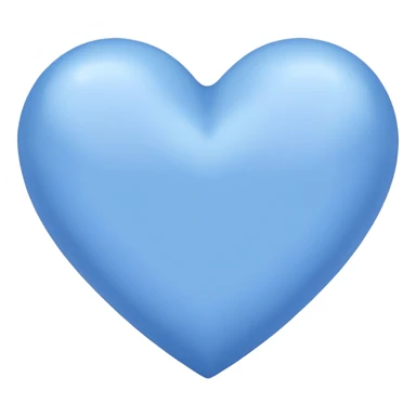 Pastel Cornflower blue heart sticker