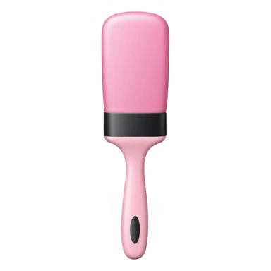 light pink cylindrical hair brush minimal design sticker