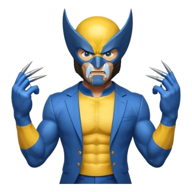 Wolverine from Deadpool & Wolverine movie sticker