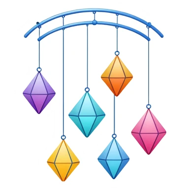 Hanging mobile  sticker