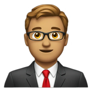 Manager in Red Tie sticker