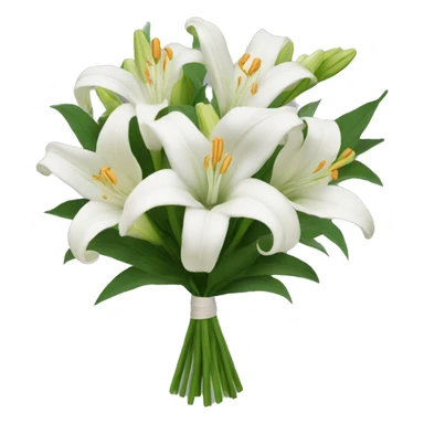 bouquet of lillie flowers sticker