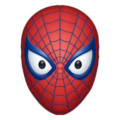 Spiderman face emoji sticker