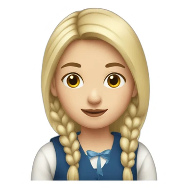 Estonian girl sticker