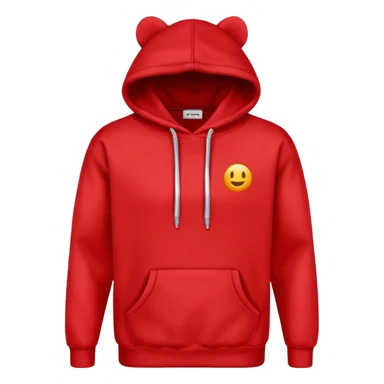 hoodie red simple sticker