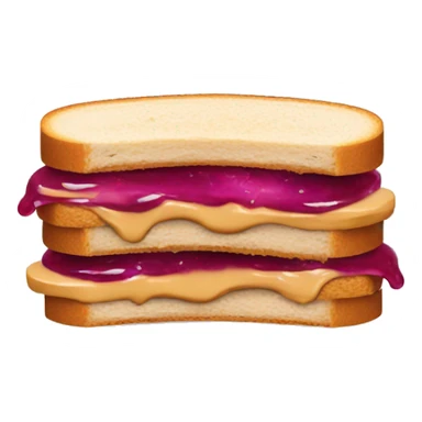 peanut butter jelly sandwich sticker