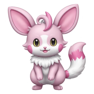  Fey Toony Espurr-Minccino-Skitty-Sprigatito-fusion-hybrid sticker