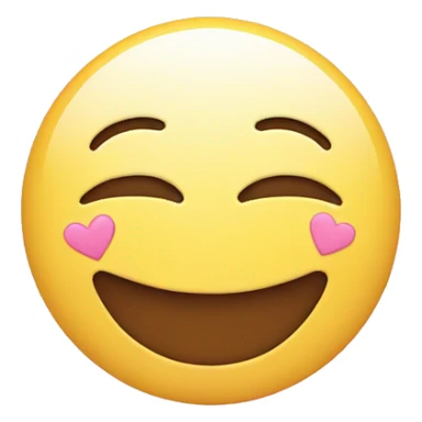 Smiley emoji with light pink hearts around it sticker