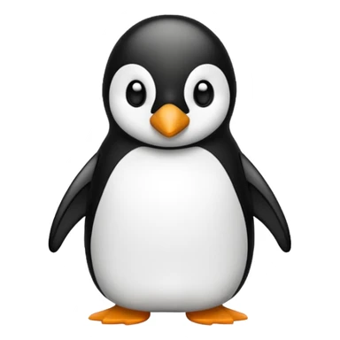 Un pingüino escondiéndose en la niebla sticker