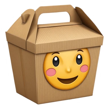 Takeaway Food Box black  sticker