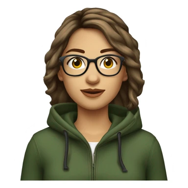 Léa

Cheveux : Bruns, mi-longs et ondulés.
Yeux : Verts.
Accessoires : Porte des lunettes rondes et des écouteurs autour du cou.
Style : Vêtements décontractés, comme un sweat à capuche. sticker