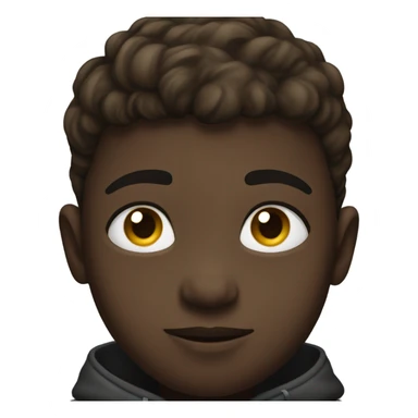 Black kid side eyeing sticker