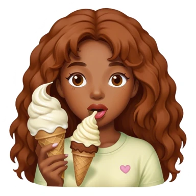 Sza eating ice cream  sticker