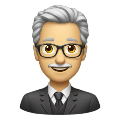 La calvitie d'un prof sticker