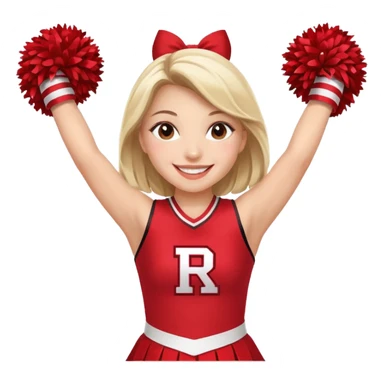 Rutgers Cheerleader sticker