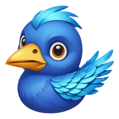 blue bird from Brazil, rio sticker