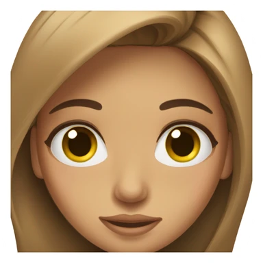 can u make an Algerian girl with brown long hair and thick eye lashes sticker