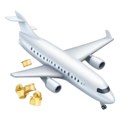 Christening plane on new years 2025 with champagne bottle sticker