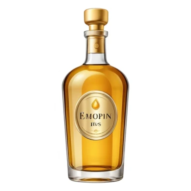 an elegant alcohol bottle sticker