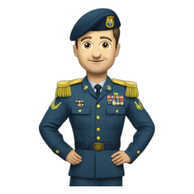 Volodymyr Zelenskyy affrontant un soldat russe sticker