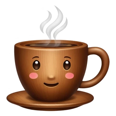 wood coffee cup  sticker