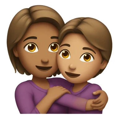 Mom and daughter  sticker