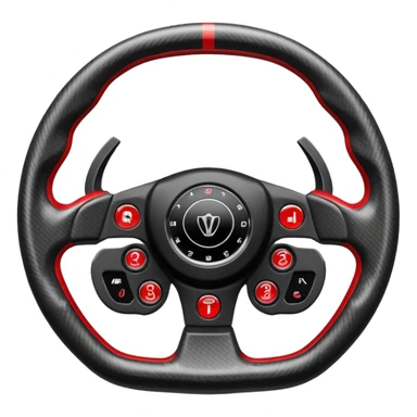 F1 steering wheel sticker