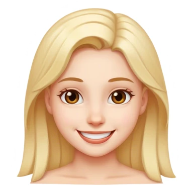 smiling girl portrait close up sticker