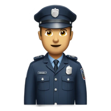bad French police officer sticker