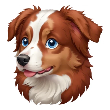 Red merle Australian Shepherd sticker