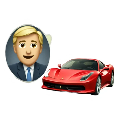 1000000 dollar bill And A Ferrari sticker