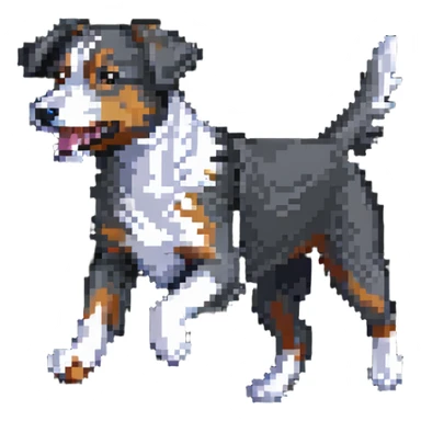 fast running dog sticker