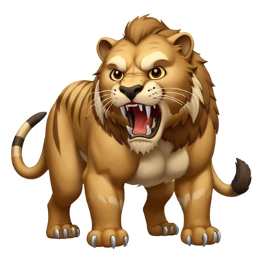 saber-toothed Smilodon sticker