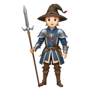 landsknecht, (keep the pose and the frame the same) sticker