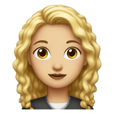 Girl art curator with professional attributes  sticker