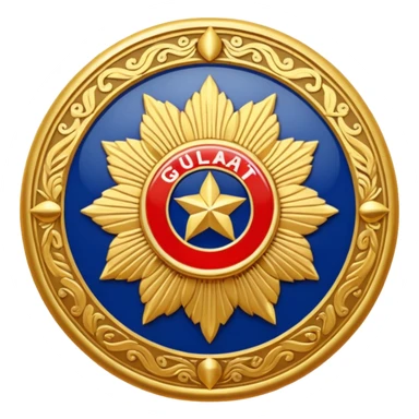 Gujarat police logo sticker