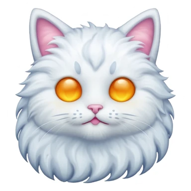 cat made of moon emoji sticker