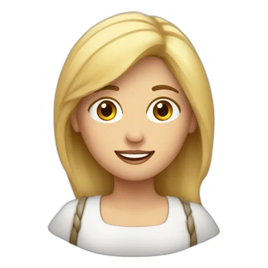 Mujer rubia con coleta Pamplona estilo kukusumuxu sticker