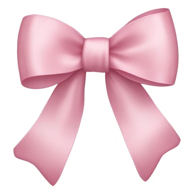 light pink ribbon bow sticker