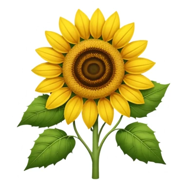 Noo, i want sunflower 🌻.  Just like this. With browner center. And without green sleaves
 sticker