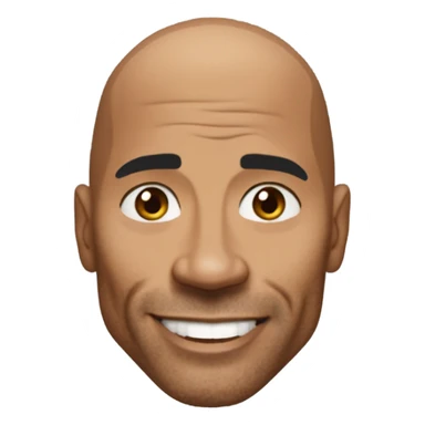 The Rock Dwayne Johnson Emoji sticker