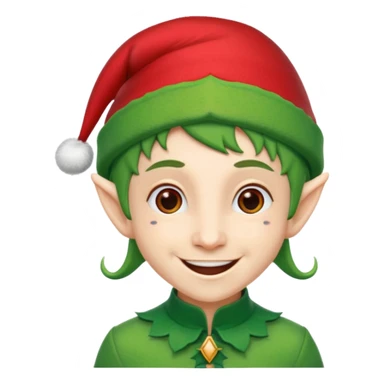 Christmas elf sticker