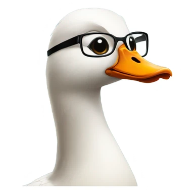 goose wearing cool glasses sticker