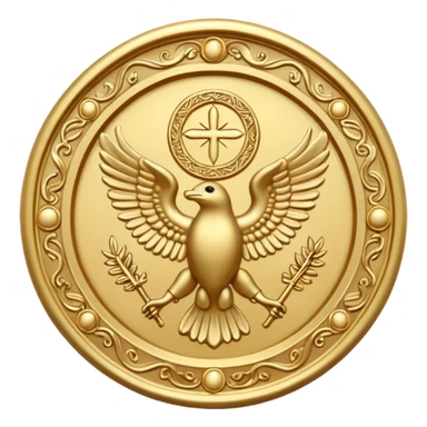 seal of Archangel Michael, ancient script, ornate, spiritual sticker