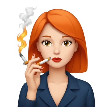 femme qui fume sticker