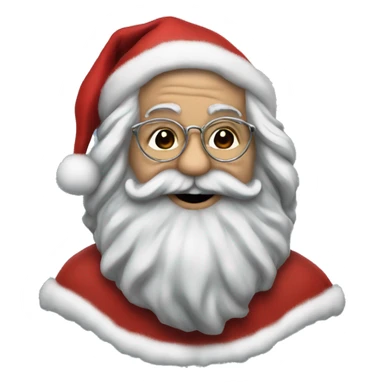 Jerry garcia santa claus sticker