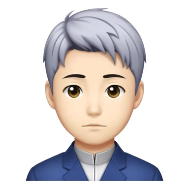 Isagi yoichi with a low taper fade sticker